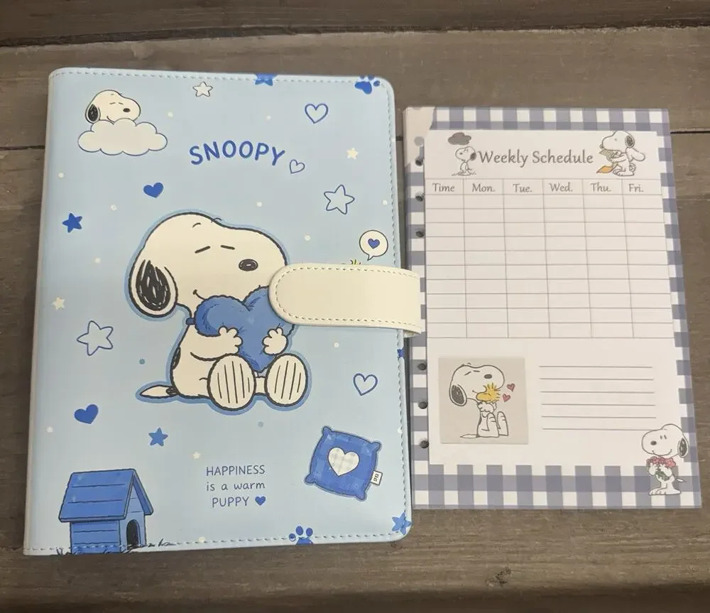 Snoopy A5 Binder with Matching Stationery paper